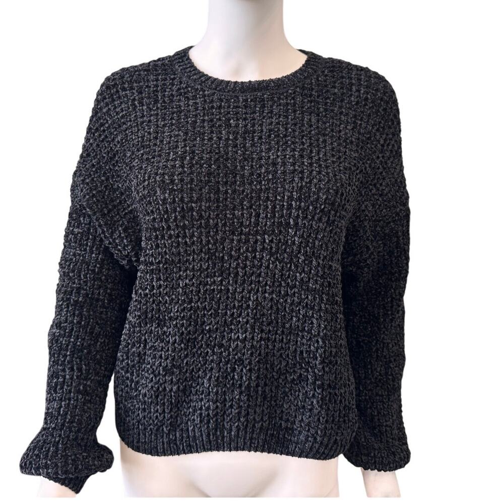 New SANCTUARY Anthropologie Crew Neck Long Sleeve Pullover Sweater Small